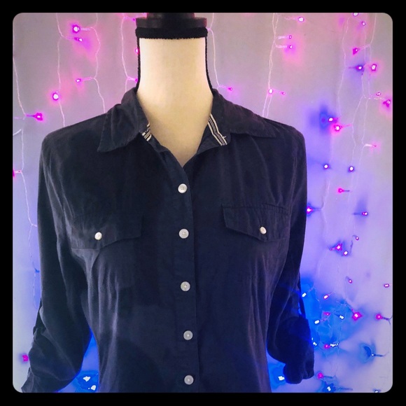 converse button up shirt womens
